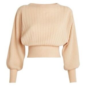 Crush Collection Cashmere Blouson Sleeve Jumper Sweater